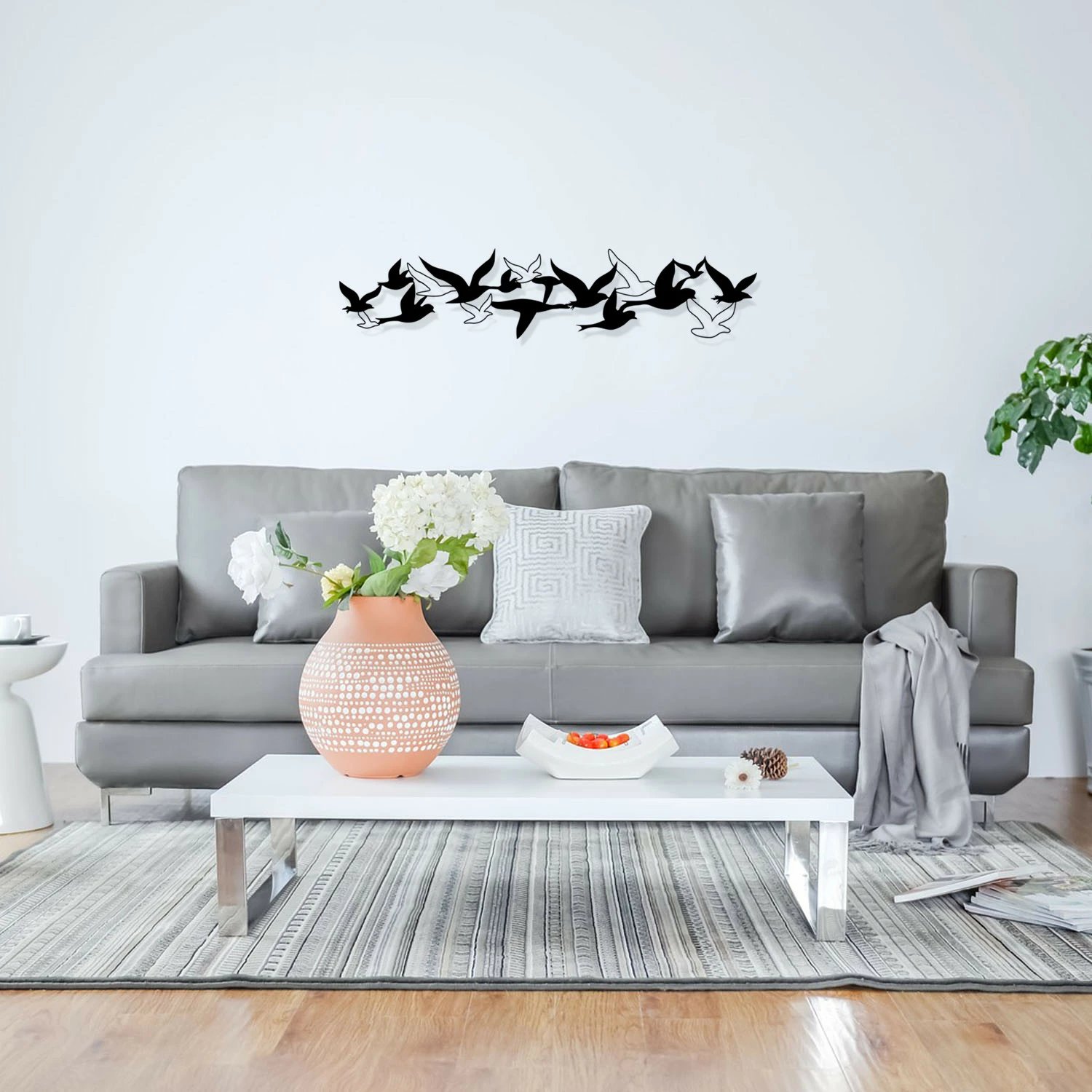 Aksesor dekorativ metalik për mur, Wallity Bellissimo, M112-S, ngjyrë e zezë, 69x15cm Aksesor dekorativ metalik për mur, Wallity Bellissimo, M112-S, ngjyrë e zezë, 69x15cm