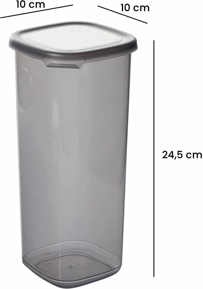 Set kuti për organizim (6 copë), ngjyrë antracit, BNMPEGYAS06-51217