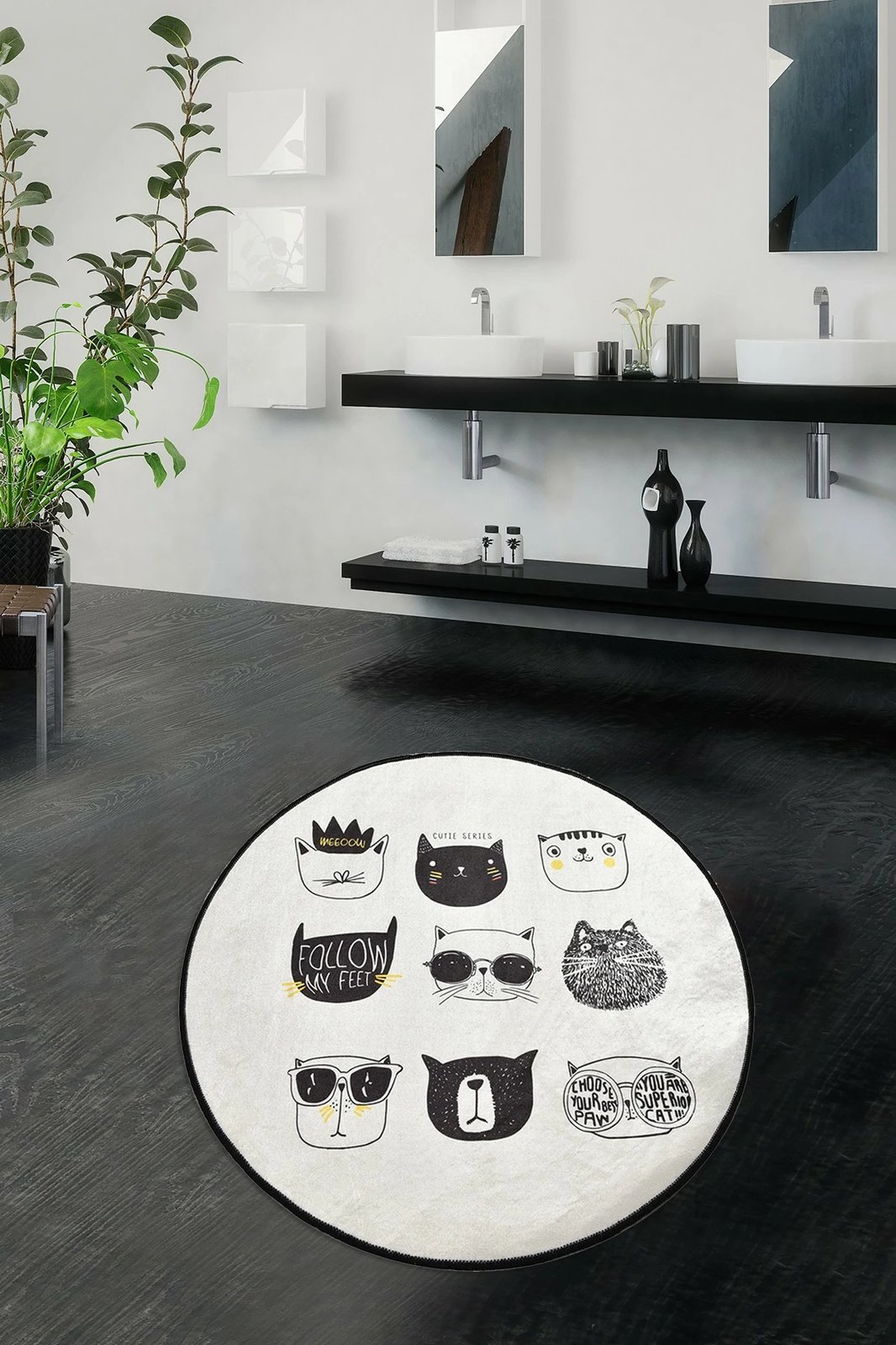 Tapet banje Mijölnir, Cutie Djt, shumëngjyrësh, 100 cm