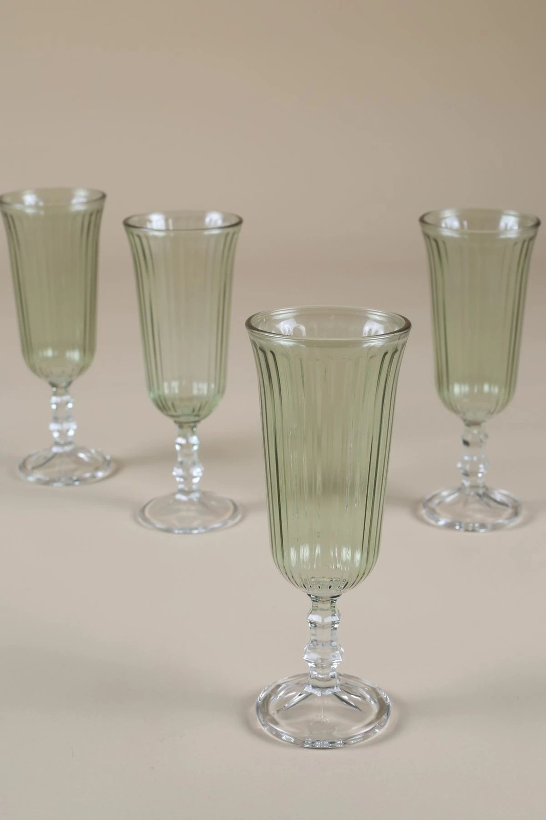 Set gotash prej qelqi (4 copë), Hermia Concept, Splendid 120, ngjyrë e gjelbër