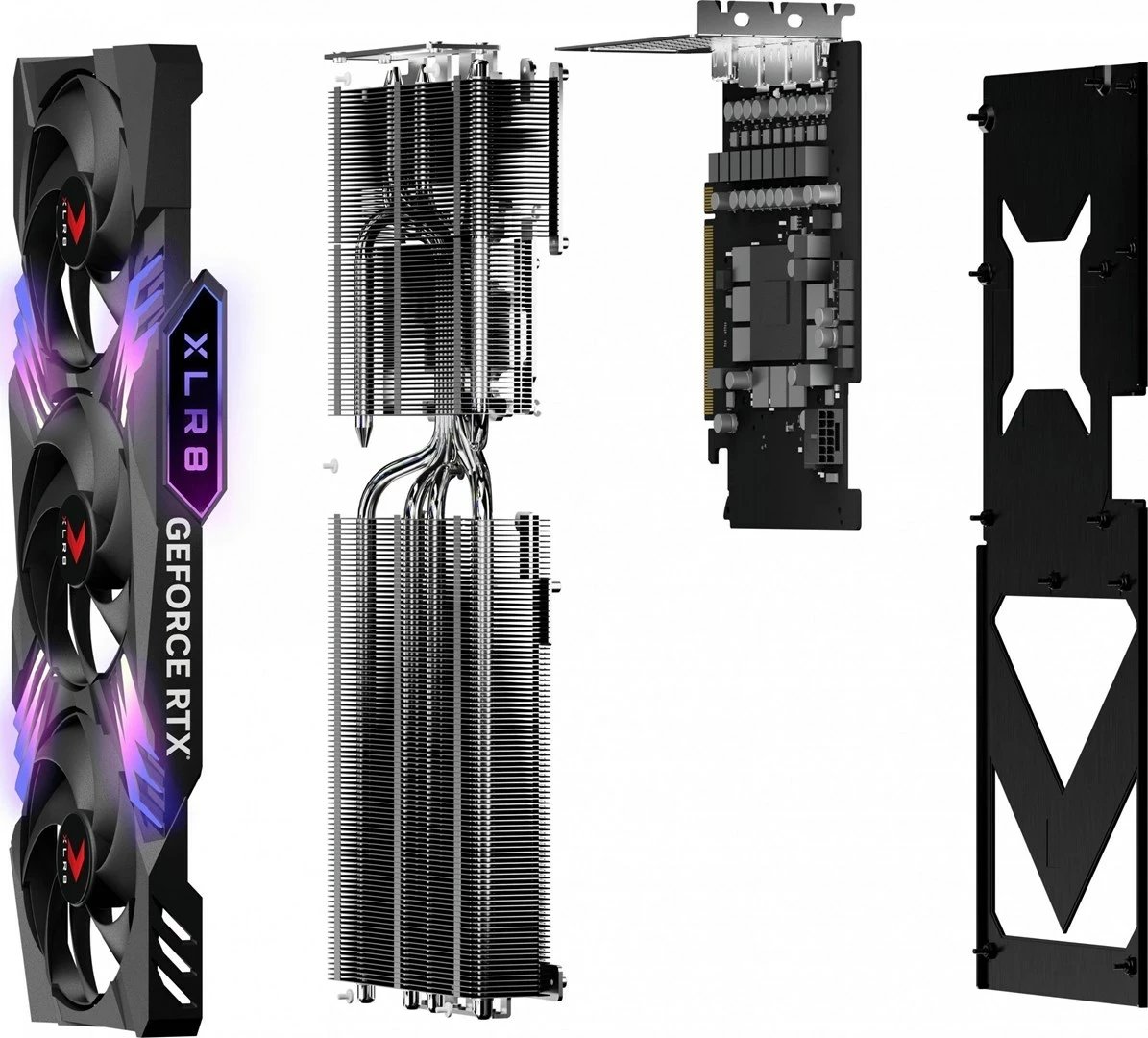 Kartelë grafike PNY GeForce RTX 4070 Ti SUPER XLR8 Gaming Verto Epic-X RGB, 16GB, E zezë