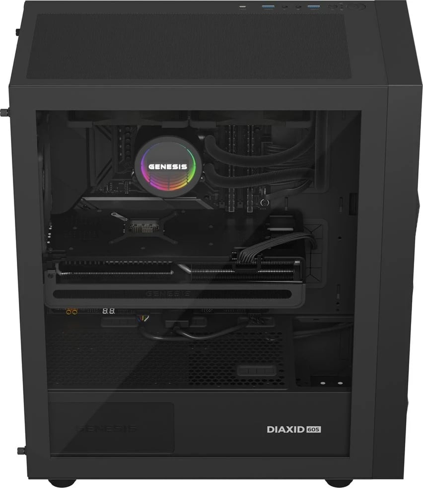 Kasë ftohëse me ujë GENESIS NLG-2318, 2 ventilatorë, e zezë