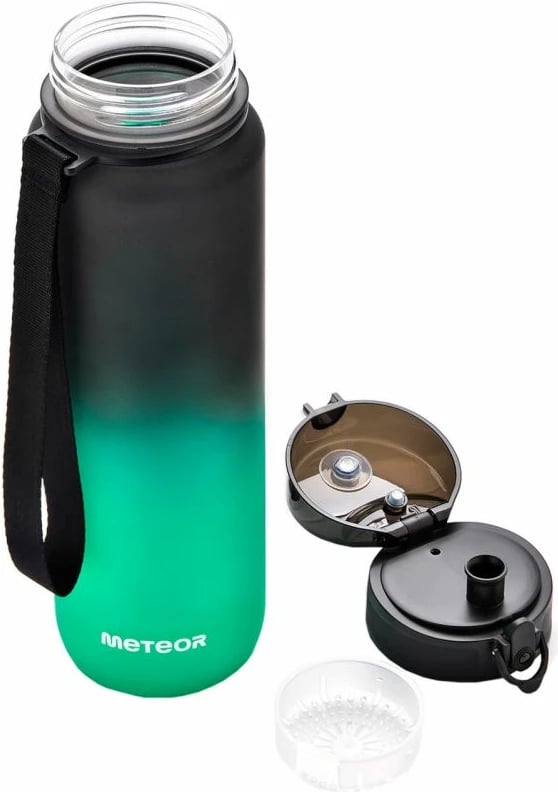 Shishe uji Meteor, për të gjithë, e zezë e gjelbër