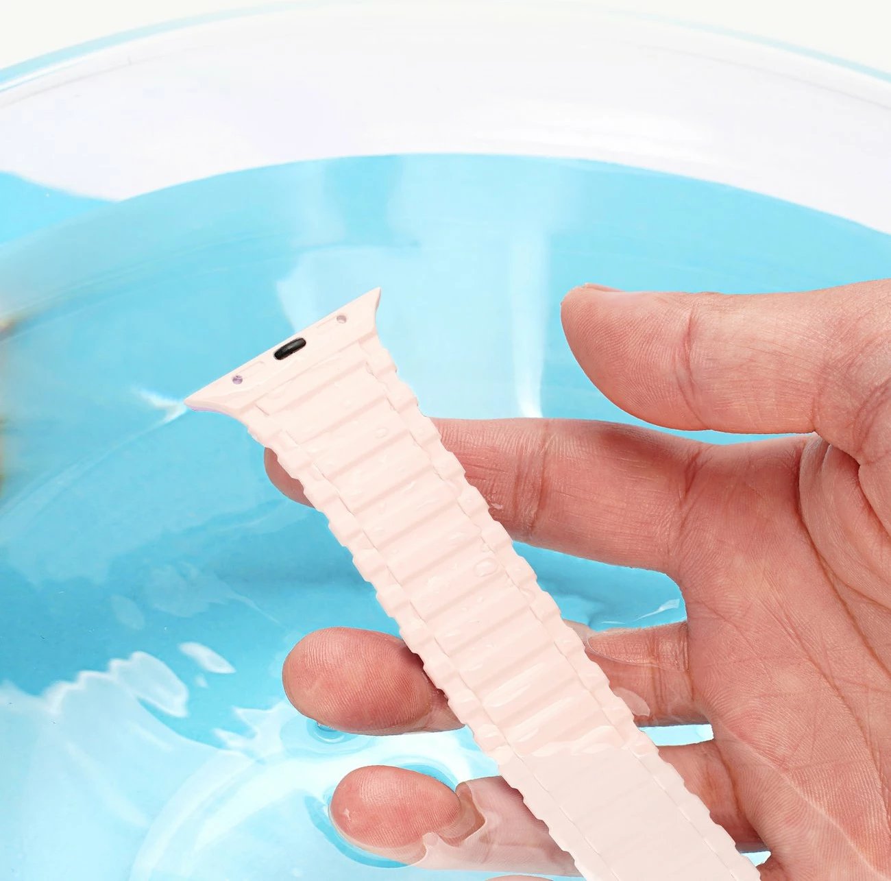 Rrip silikon Dux Ducis Armor për Apple Watch Ultra, SE, 9, 8, 7, 6, 5, 4, 3, 2, 1 (49, 45, 44, 42 mm), rozë-lejla