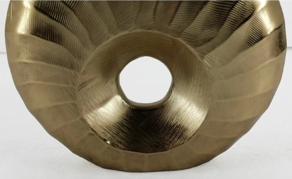 Vazo DIONE, alumin, ngjyrë ari, 26x8x26cm