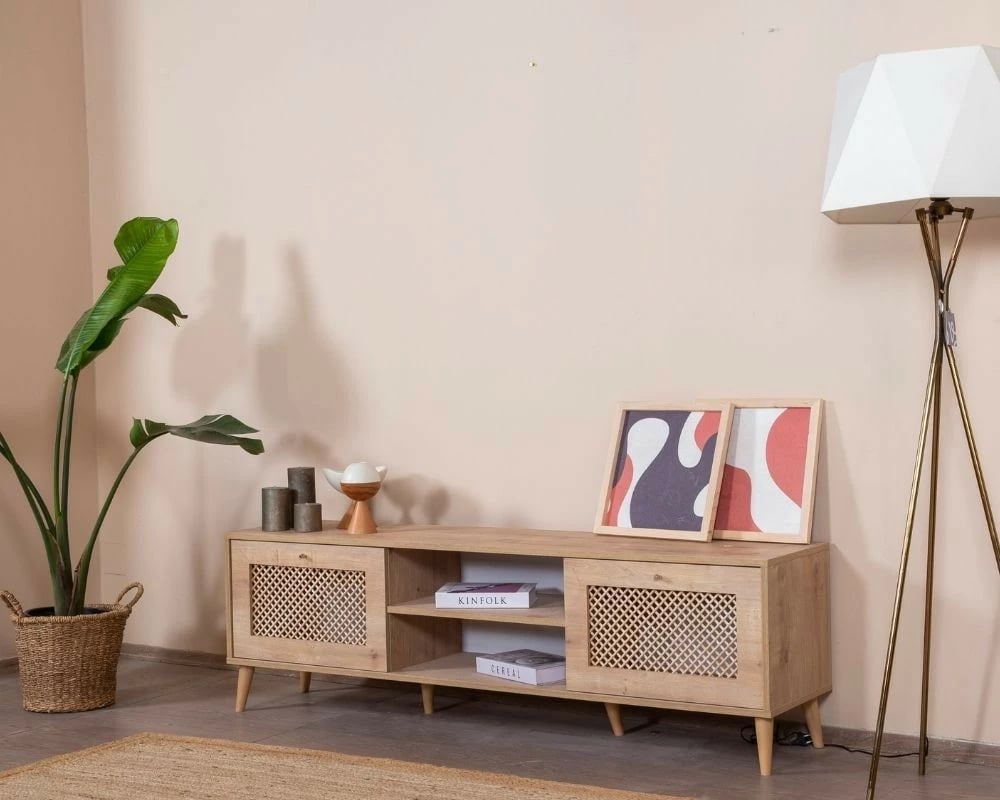 Komodë për TV, ngjyrë lisi, Skye Decor