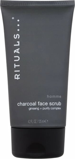 Peeling për fytyrë për meshkuj Rituals Homme Charcoal Face Scrub 125ml
