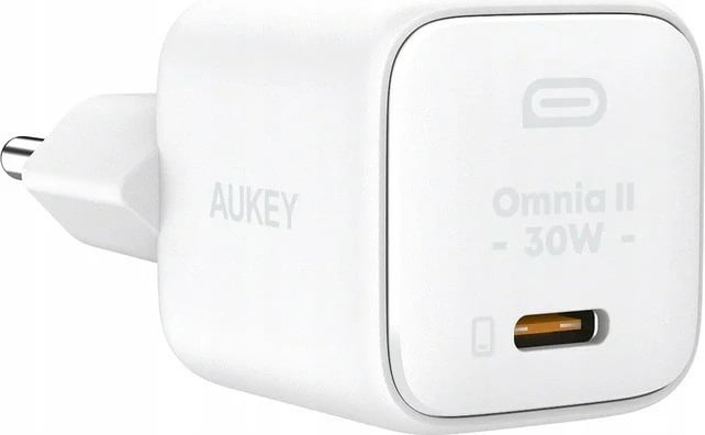 Karikues muri AUKEY Omnia II Mini PA-B1L, 30W, 1x USB-C, Bardhë