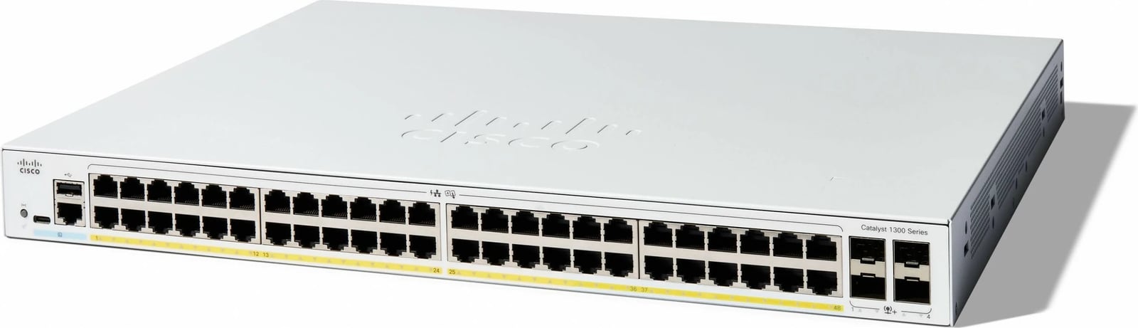 Switch Cisco Catalyst 1300, 48 porte GE, 4 SFP+, i bardhë