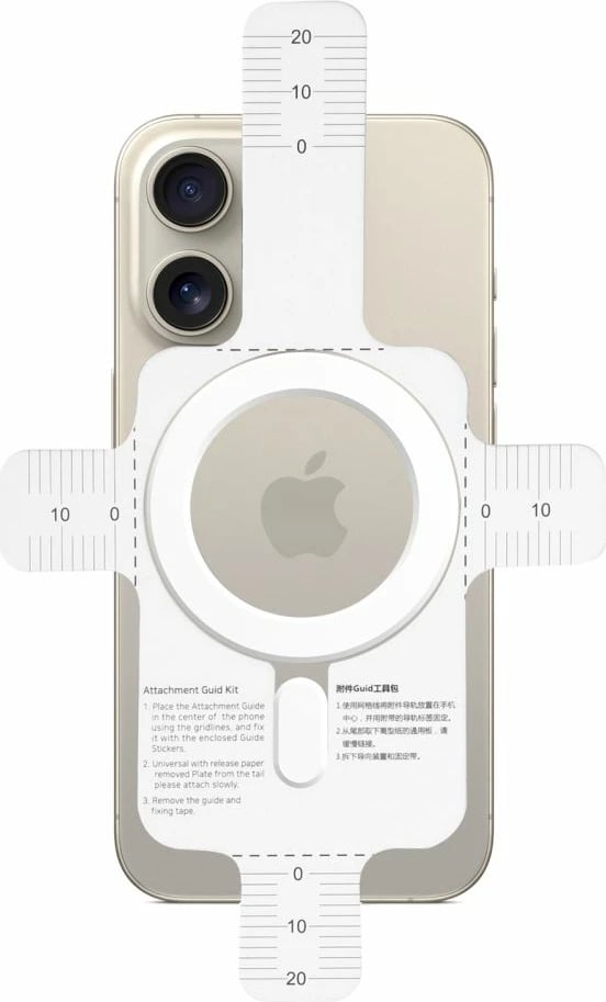 Set pllaka magnetike Tech-Protect MMP-100 me MagSafe, e bardhë dhe e zezë (2 copë)