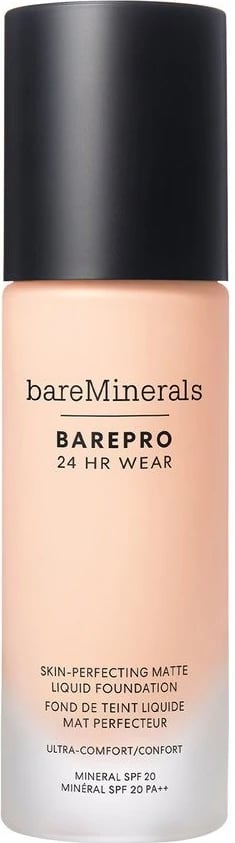 Fondatinë e lëngshme bareMinerals BarePro 24HR Wear Skin-Perfecting Matte Fair 10 Neutral 30ml