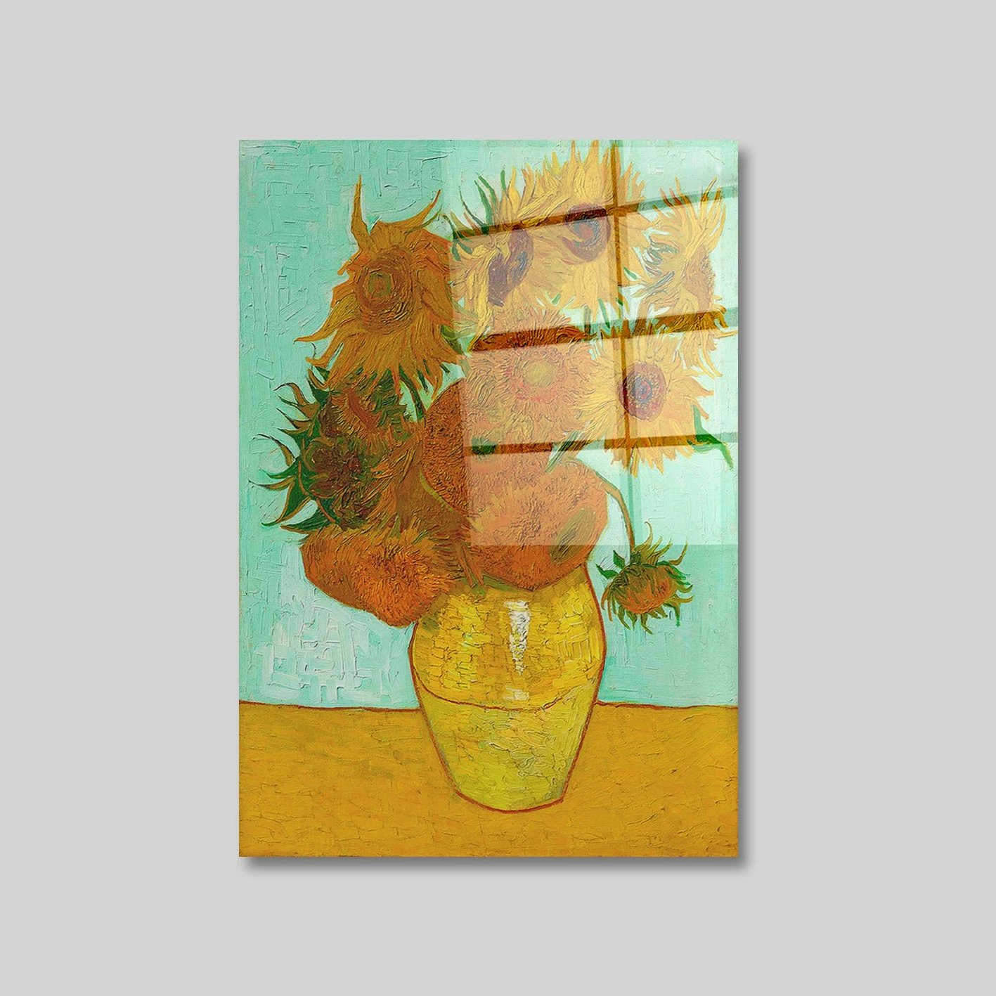 Pikturë dekorative prej xhami të temperuar, shumëngjyrëshe, 30x45cm