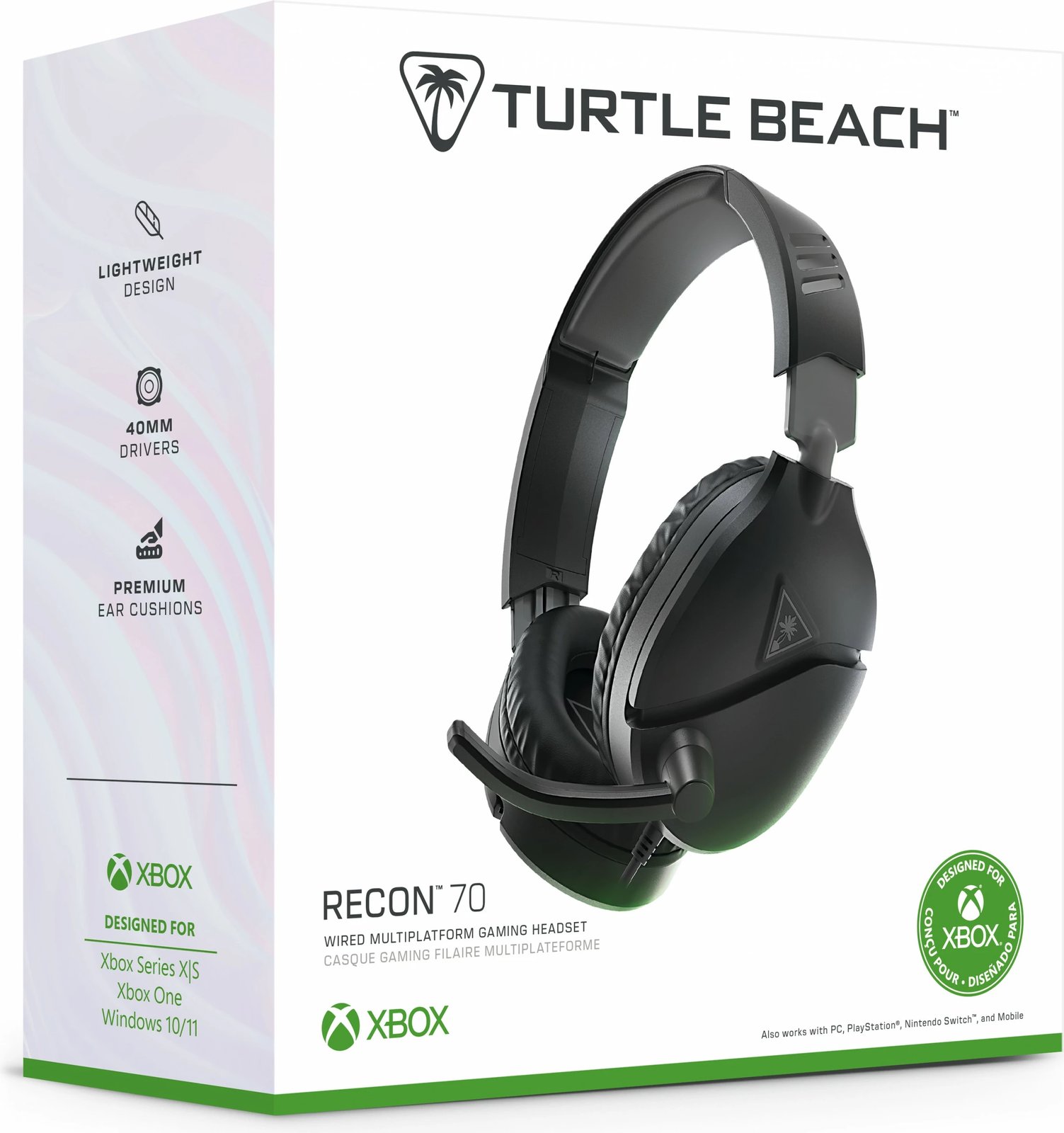 Kufje Turtle Beach Ear Force Recon 70X, gaming, me mikrofon, 3.5mm, e zezë