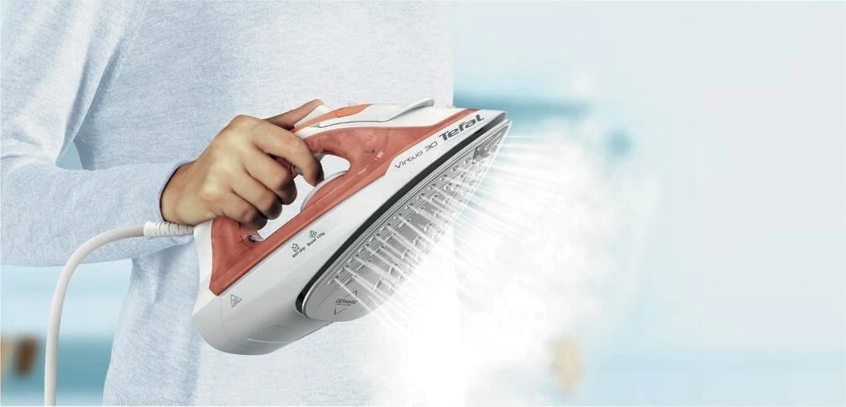 Hekur Tefal Virtuo 30 FV2C40E0, 2000 W, pllaka qeramike, pjeshkë/bardhë