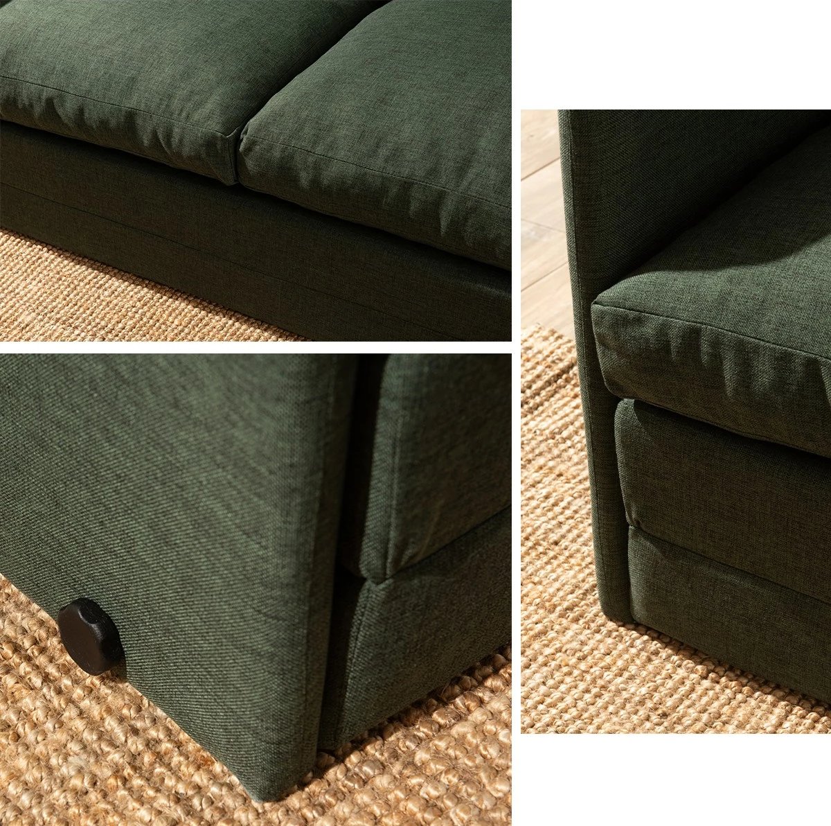 Divan-krevat dy ulës, ngjyrë e gjelbër, Saga XL, Atelier del Sofa