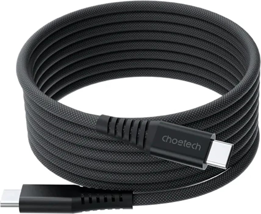 Kabllo USB-C në USB-C Choetech XCC-1051, 1.8m, 240W, e zezë