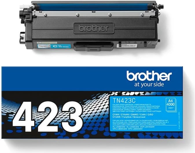 Toner Brother TN-423C rendiment deri 4,400 faqe Cyan