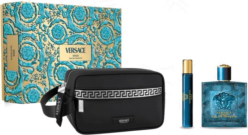 Eau de Toilette set Versace Eros unisex 3 copë, 100ml