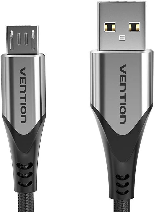 Kabllo USB 2.0 në Micro USB Vention COAHD, 0.5m, Gri