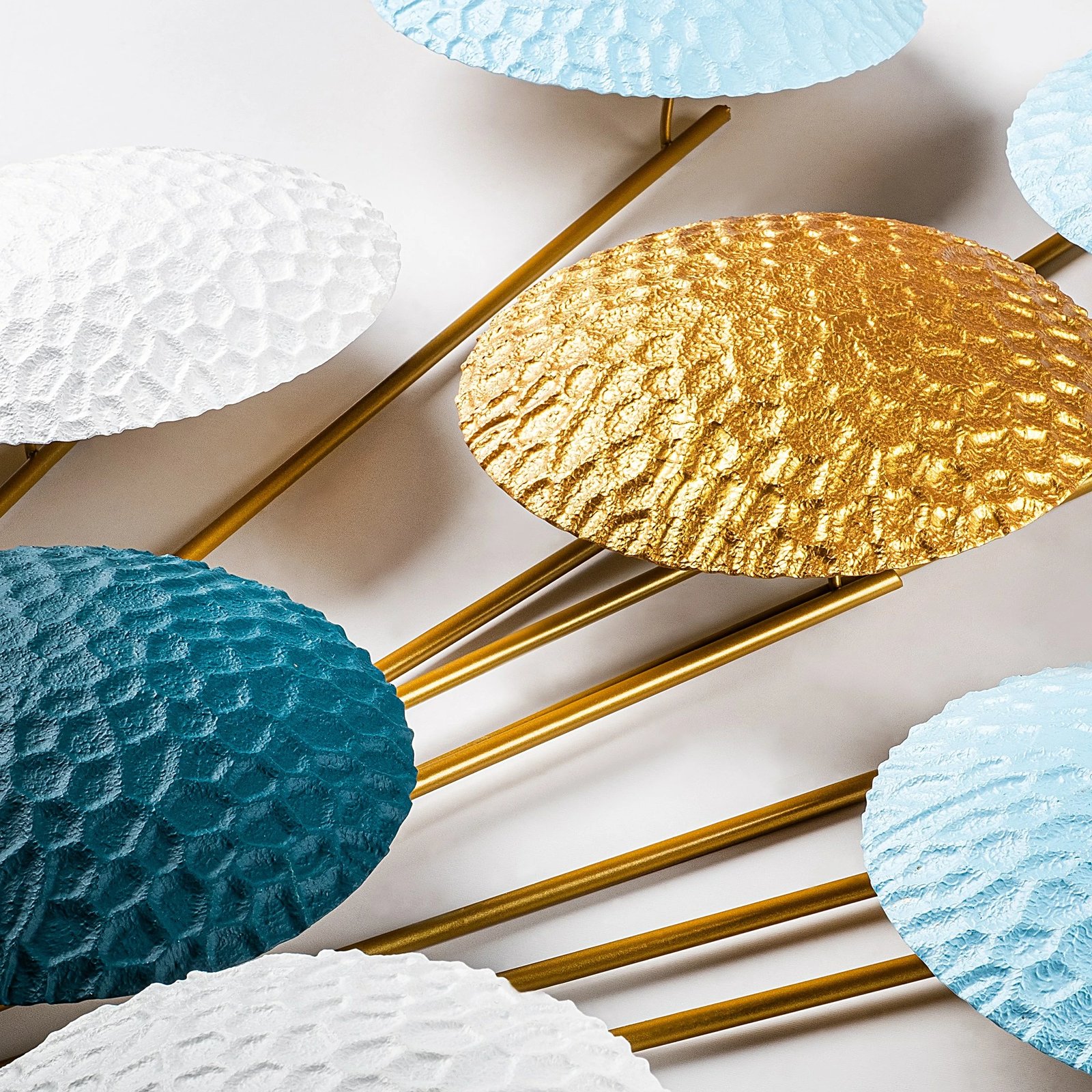 Aksesor dekorativ metalik për mur Wallity, Speckle, shumëngjyrësh, 50x100x4cm