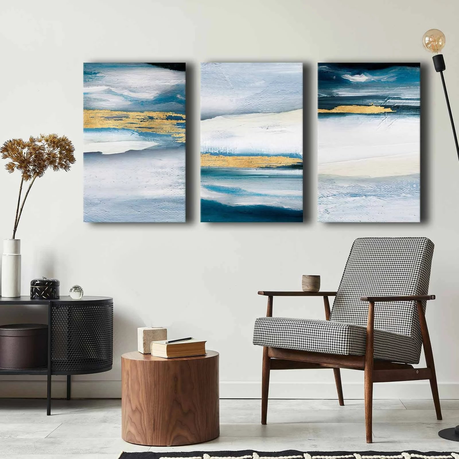 Pikturë dekorative në kanavacë (3 pjesë), Wallity, 3P4570GSC-001