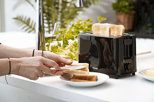Toster, Adler, MS 3220, 2 feta, 900W, 6 nivele pjekjeje, ngrohës bulkash, zi Toster, Adler, MS 3220, 2 feta, 900W, 6 nivele pjekjeje, ngrohës bulkash, zi