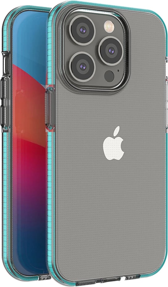 Mbështjellës Hurtel Spring Case për iPhone 14 Pro, TPU, kaltër e hapur