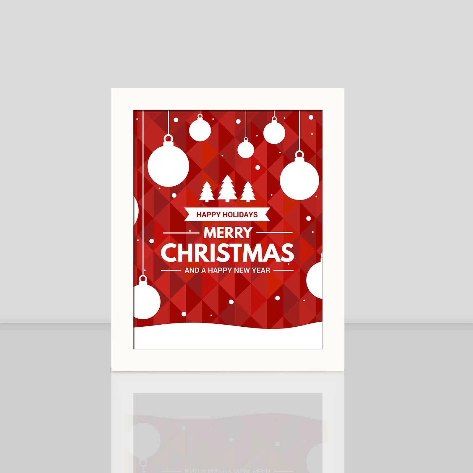 Pikturë dekorative me kornizë MDF, shumëngjyrëshe, Wallity, BCTNOEL-004