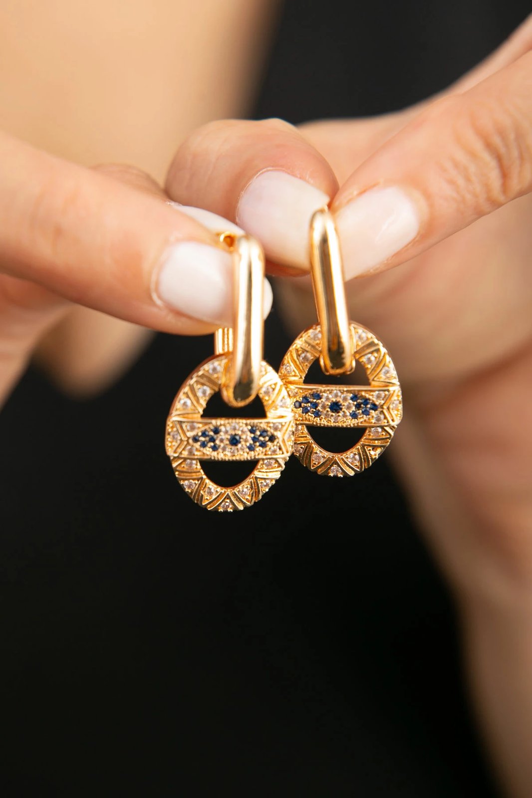 Set bizhuterie metalike, shumëngjyrëshe, Elika, CSET9409