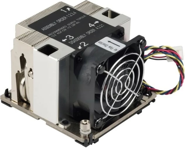 Ftohës ajri Super Micro SNK-P0068AP4, për Intel Xeon, 6 cm, 8400 RPM, i zi/nickel