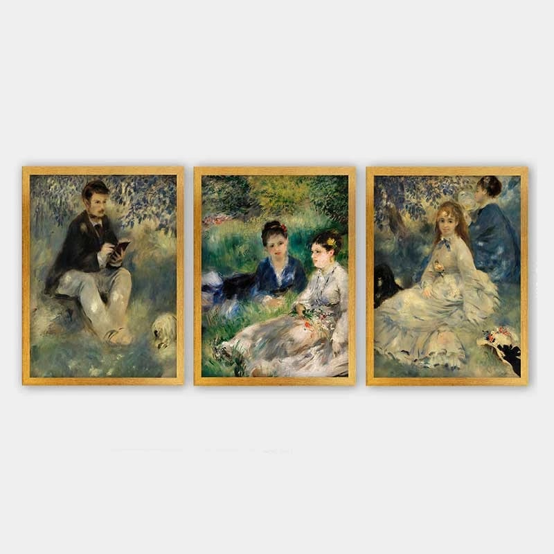 Pikturë dekorative me kornizë (3 copë), Wallity, 3AC_UN894914_3545