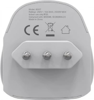 Adapter udhëtimi rryme, Gembird, A-AC-ITMINTF, 10A, universal në prizë italiane 3-pin (CEI 23-50), e bardhë