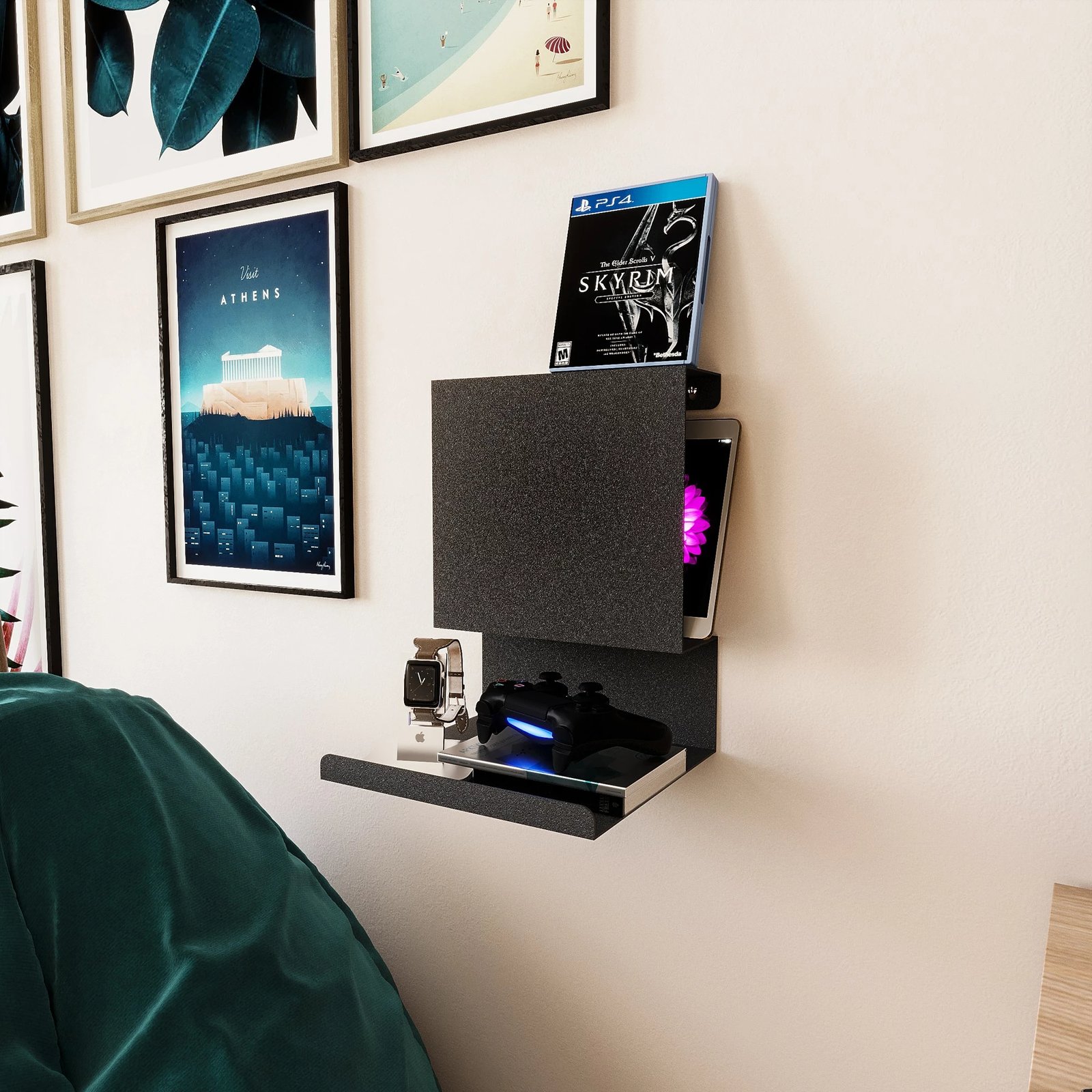 Raft muri Hanah Home, Brano, metal i zi, 25x23x33cm