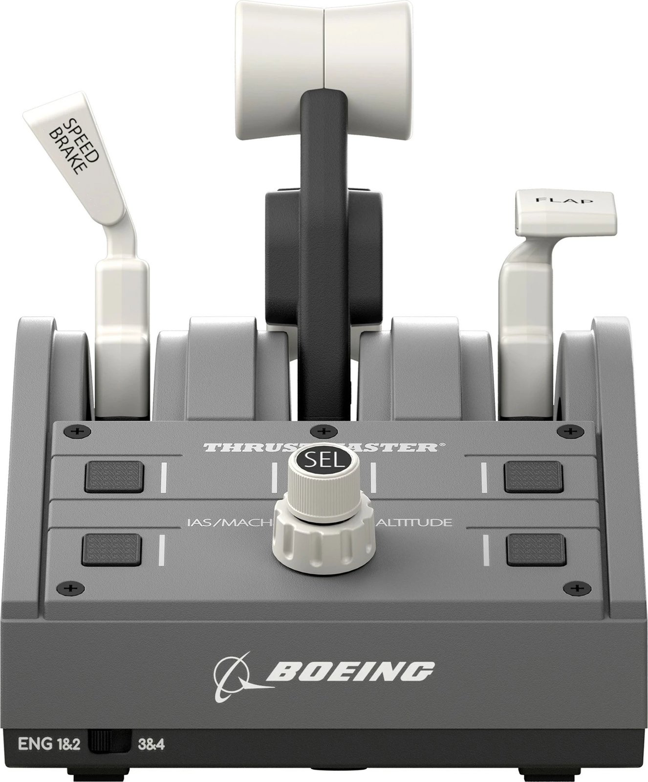 Set yoke dhe throttle Thrustmaster TCA Boeing Edition, me kabllo, zi/gri