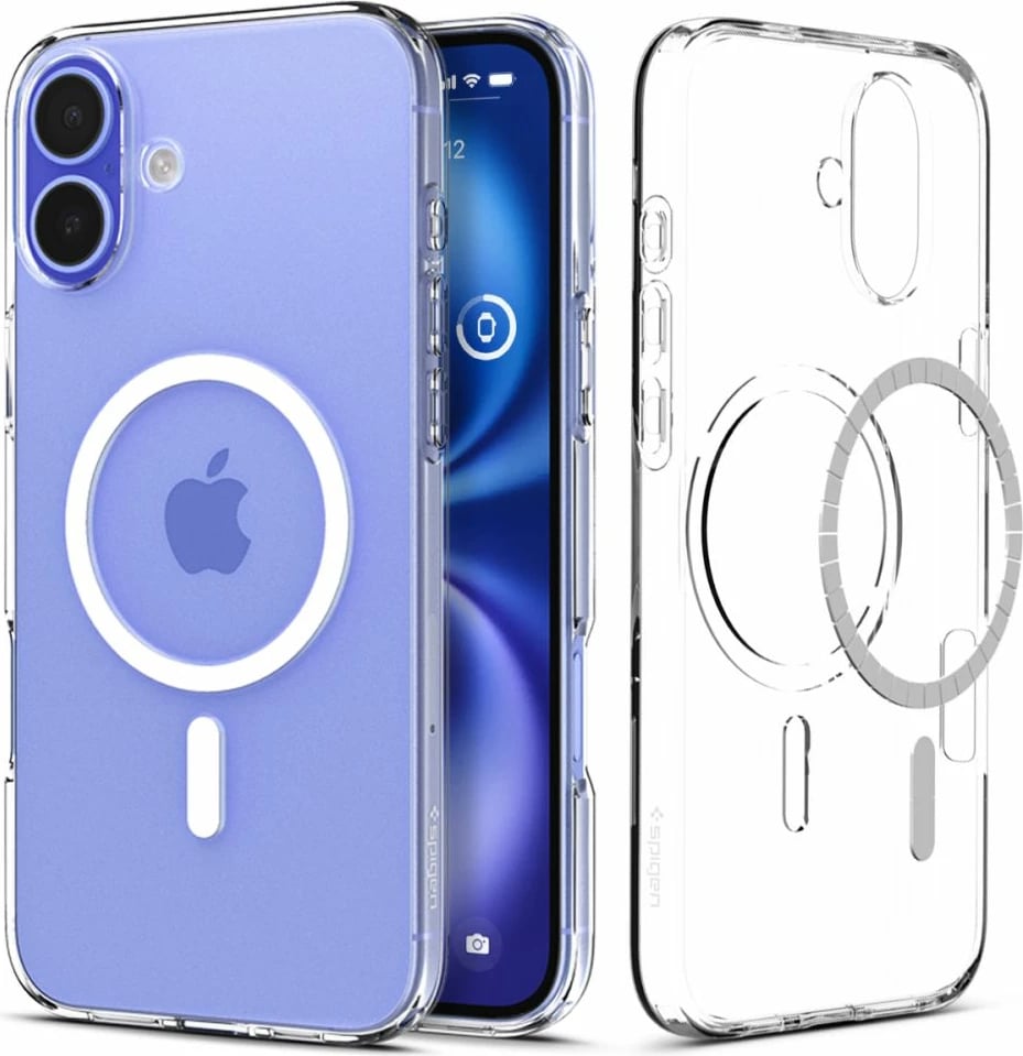 Mbështjellës Spigen Liquid Crystal Mag me MagSafe për iPhone 16 Plus, Transparent