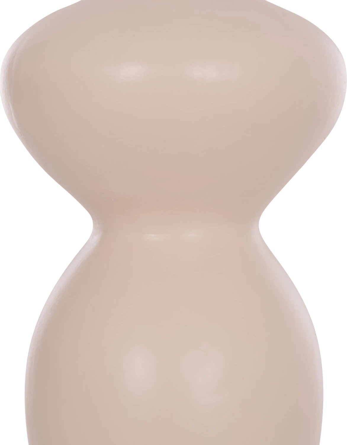 Vazo dekorative tavoline NELLY, terrakotë, ngjyrë krem e bardhë, FH4669.02, 22x35cm