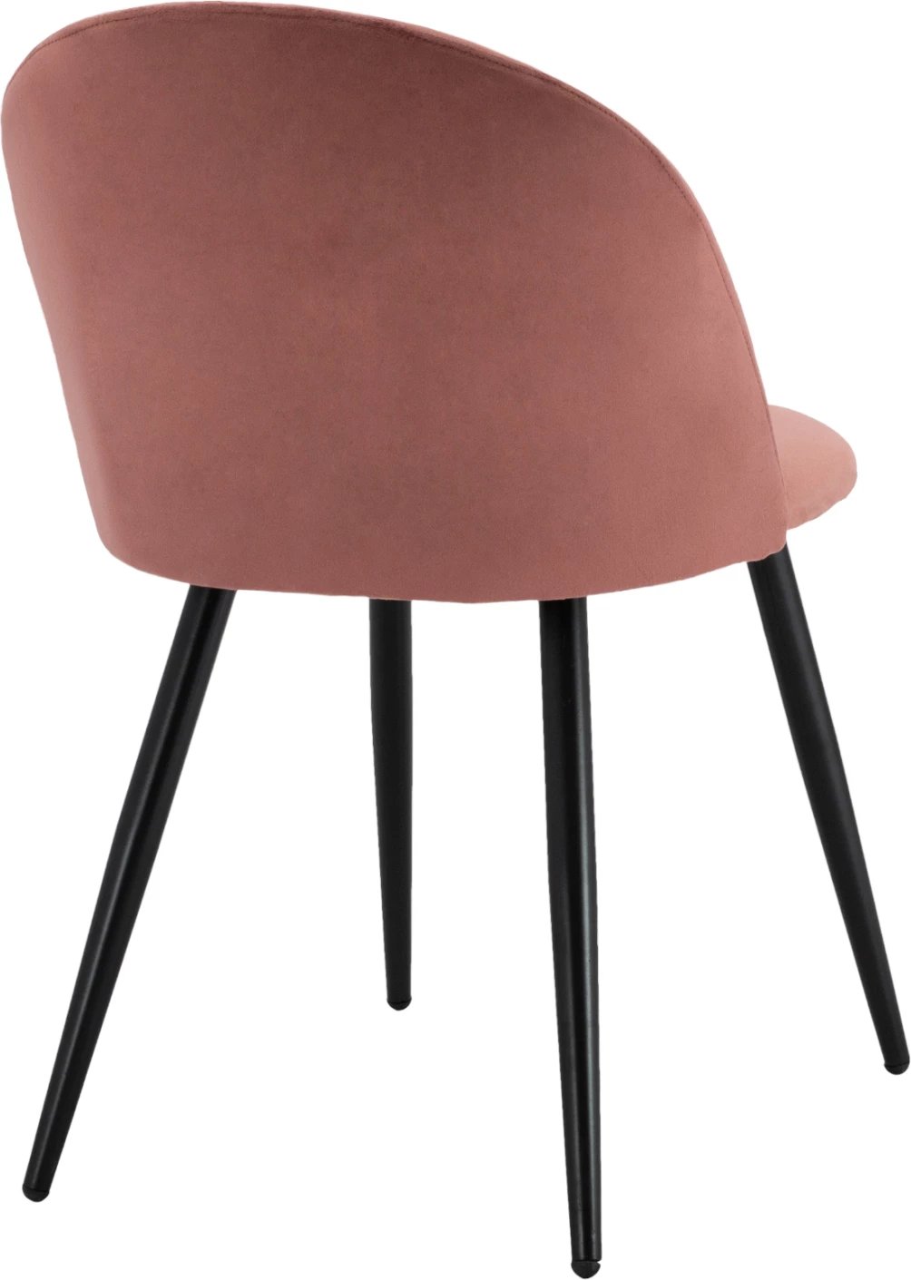 Karrige ODED me këmbë metalike të zeza & kadife ngjyrë molle të kalbur FH8731.12 49x57x79 cm, set prej 4 copash