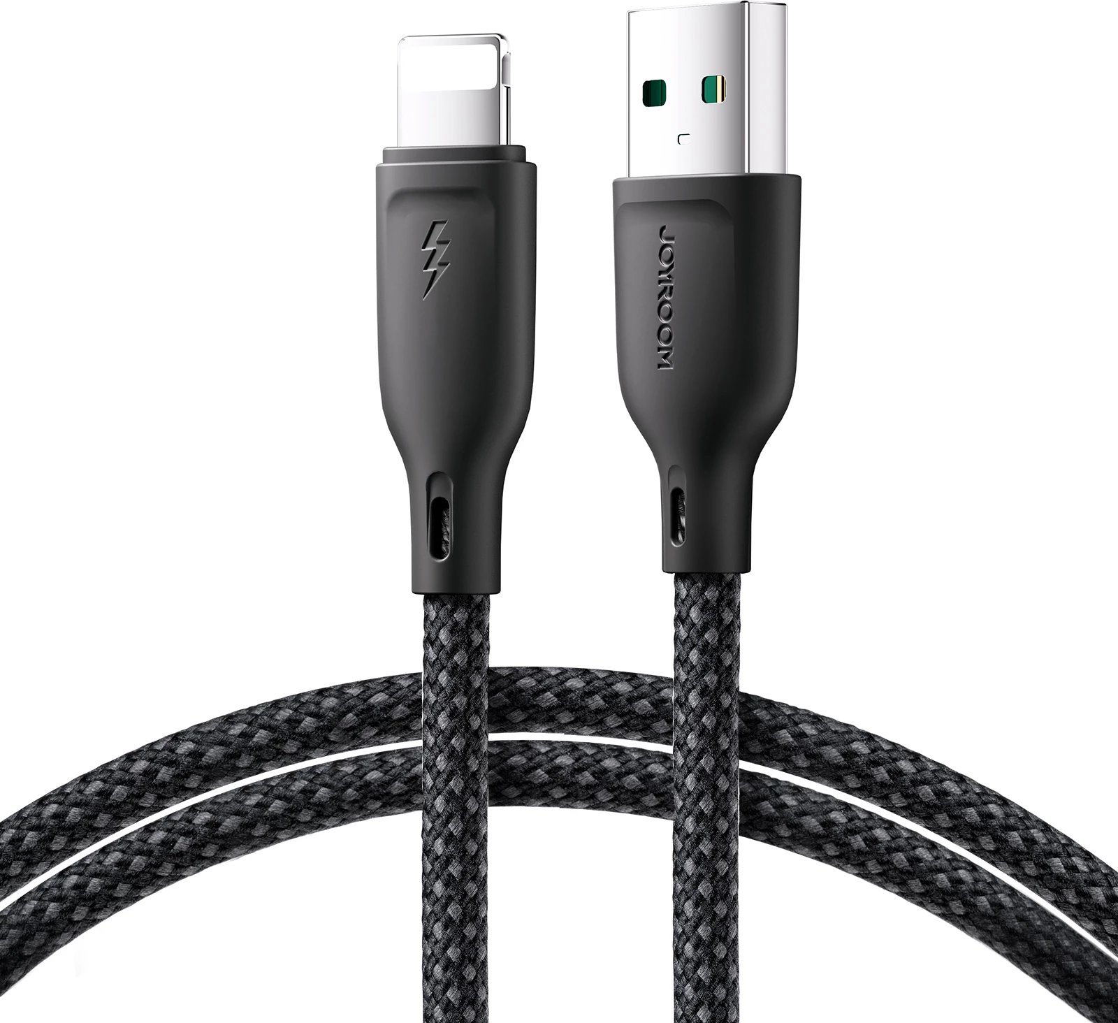 Kabllo Joyroom Multi-Color Series S-A34, USB-A në Lightning, 1m, 3A, e zezë