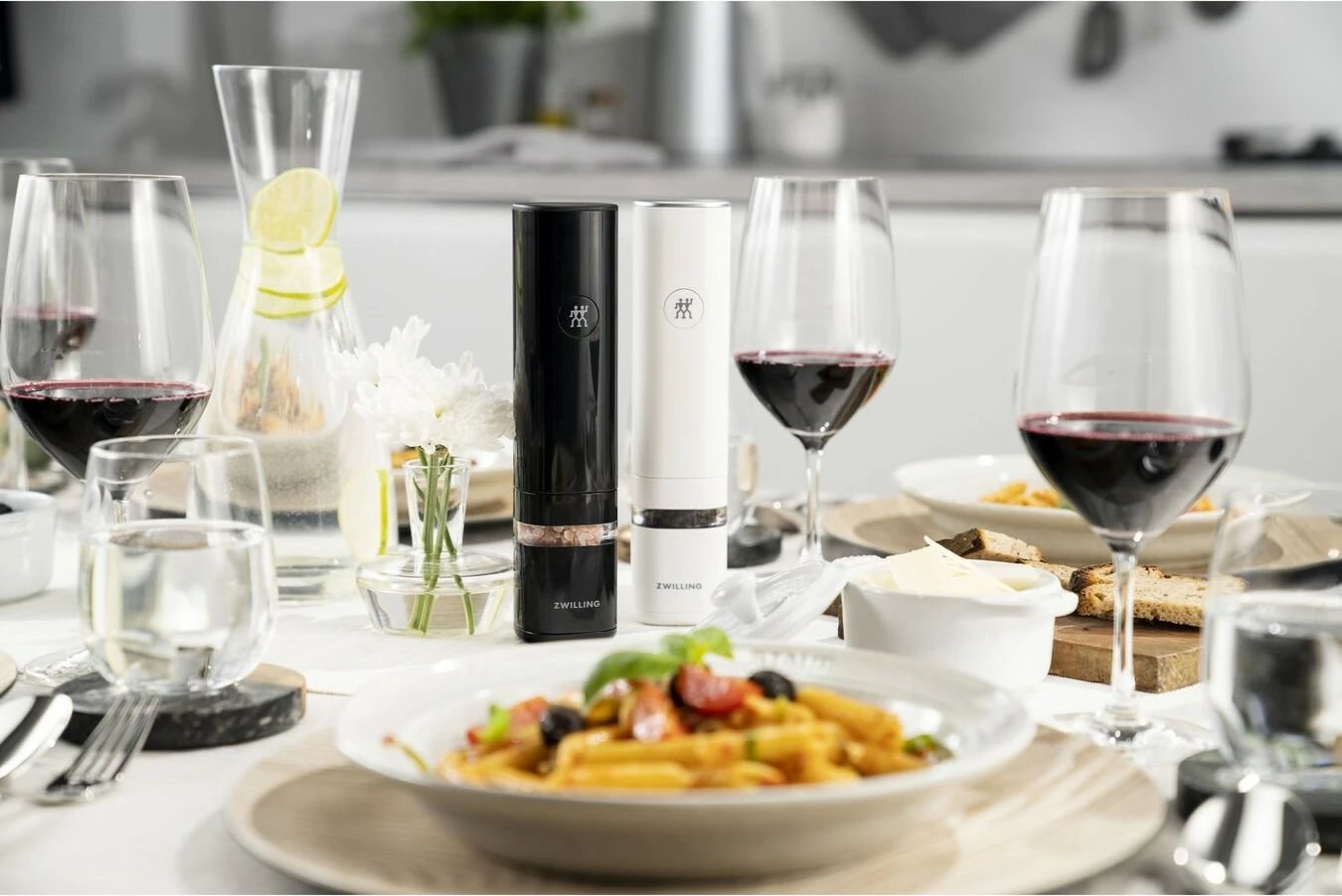 Set mullinj elektrik Zwilling ENFINIGY, 2 copë, Li-Ion, zi/bardhë