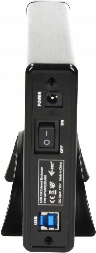 Kasë e jashtme i-tec MYSAFE35U401 për HDD/SSD 3.5", USB 3.0, Alumini, e zezë