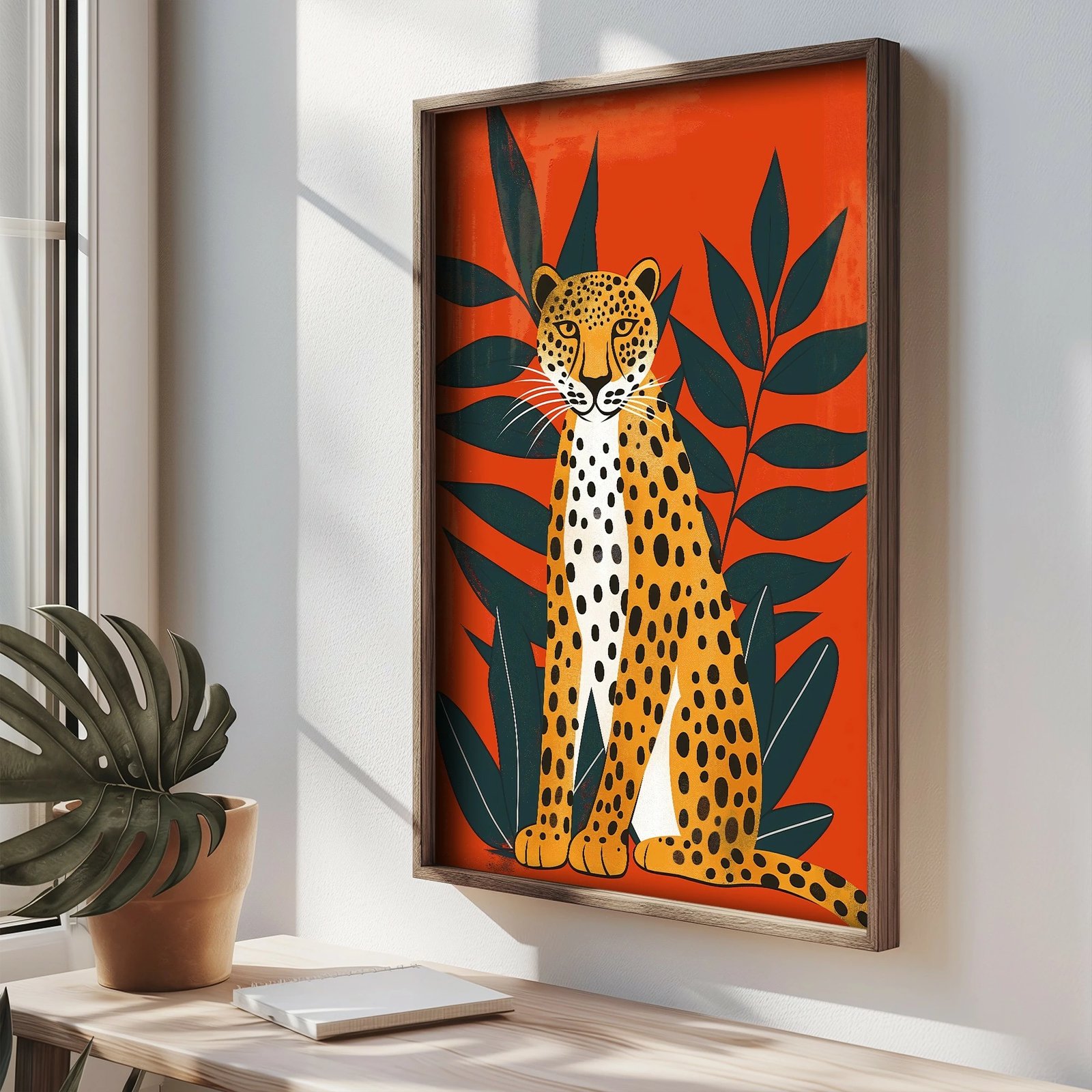 Pikturë dekorative me kornizë, MDF, shumëngjyrëshe, TUN057-L