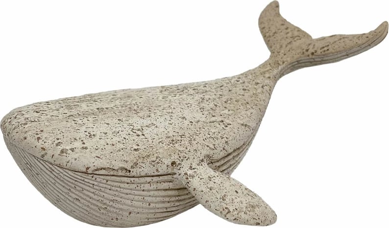 Dekor balenë, polirezine, bezhë-kafe, 20x14x8.5cm Dekor balenë, polirezine, bezhë-kafe, 20x14x8.5cm