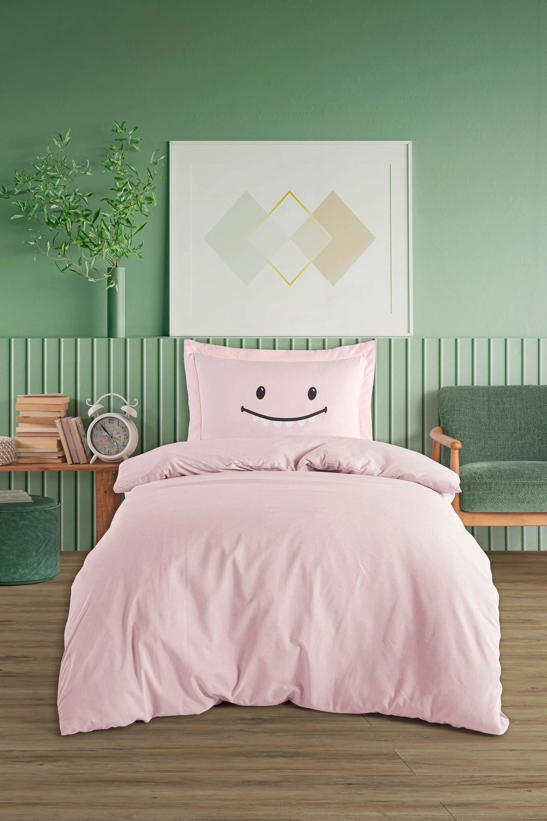 Set mbulesë për jorgan King, ngjyrë rozë, Lububu