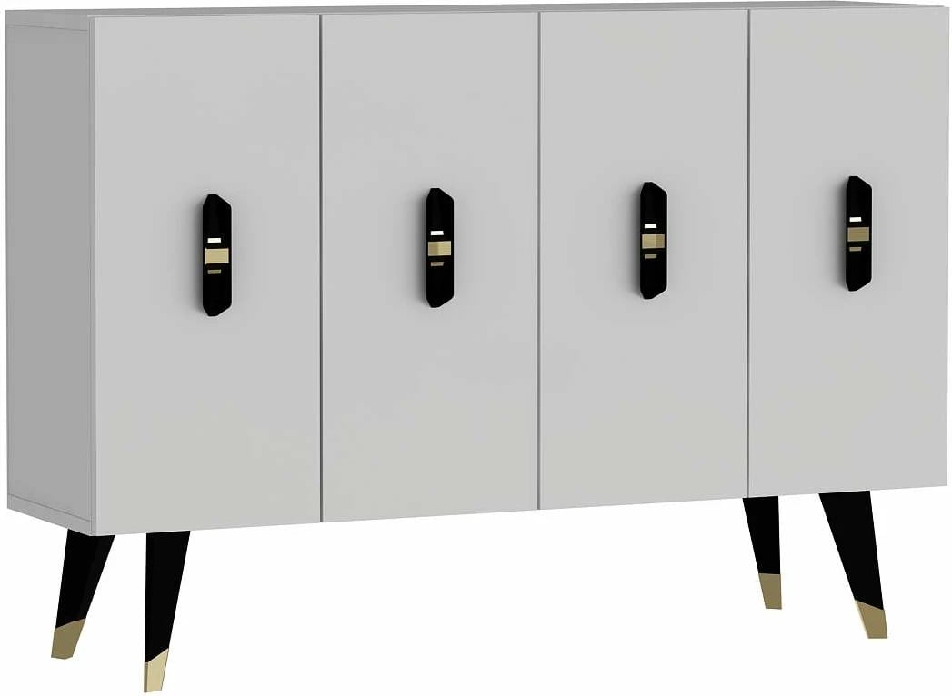 Konsol Skye Decor, 8170KM-32, e bardhë, e zezë, e artë