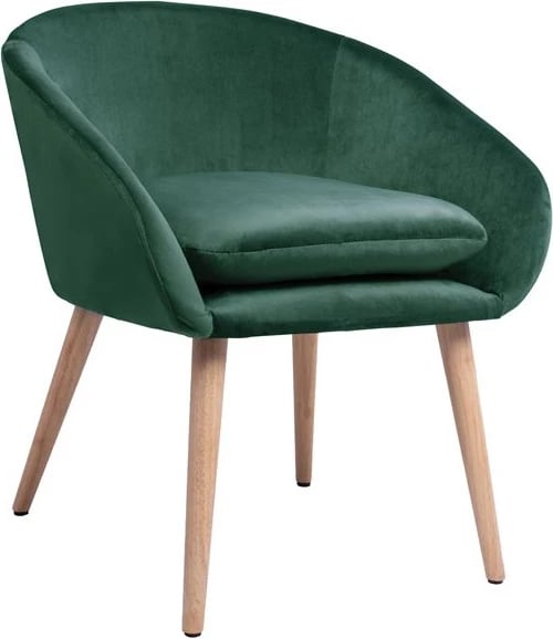 Karrige Ellie FH8391.03, ngjyrë cypress, kadife, 60x63x70 cm