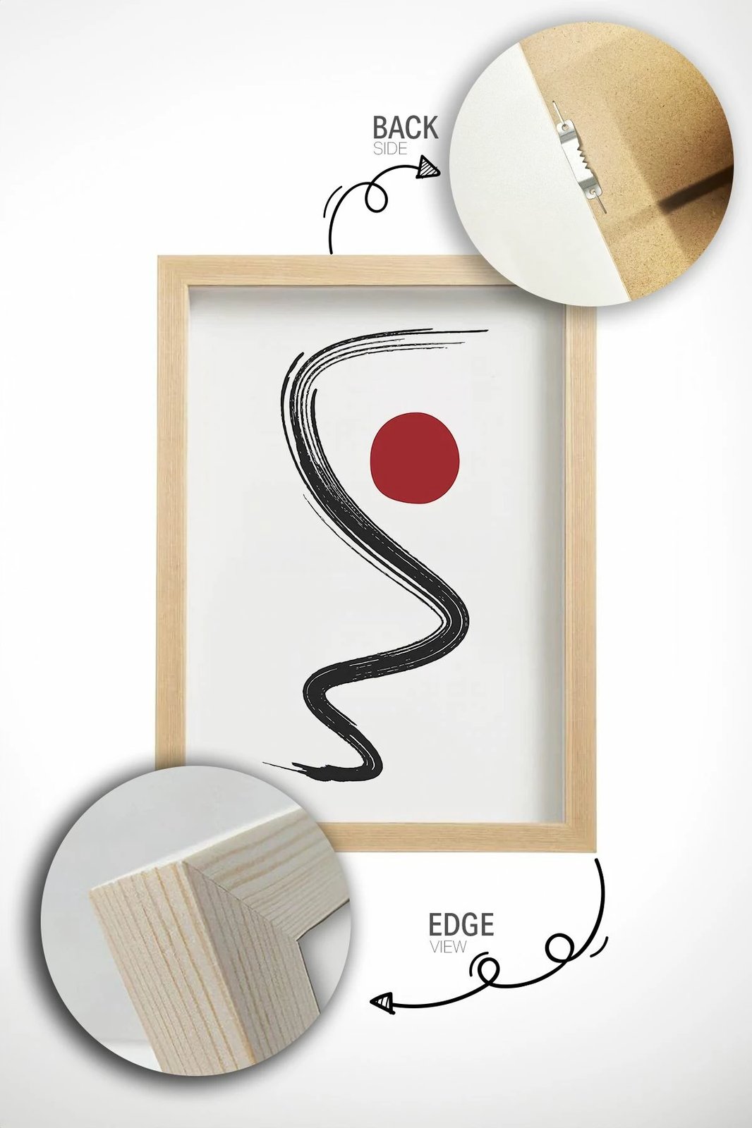 Pikturë dekorative me kornizë (3 copë), Wallity, Ersydata6-5070