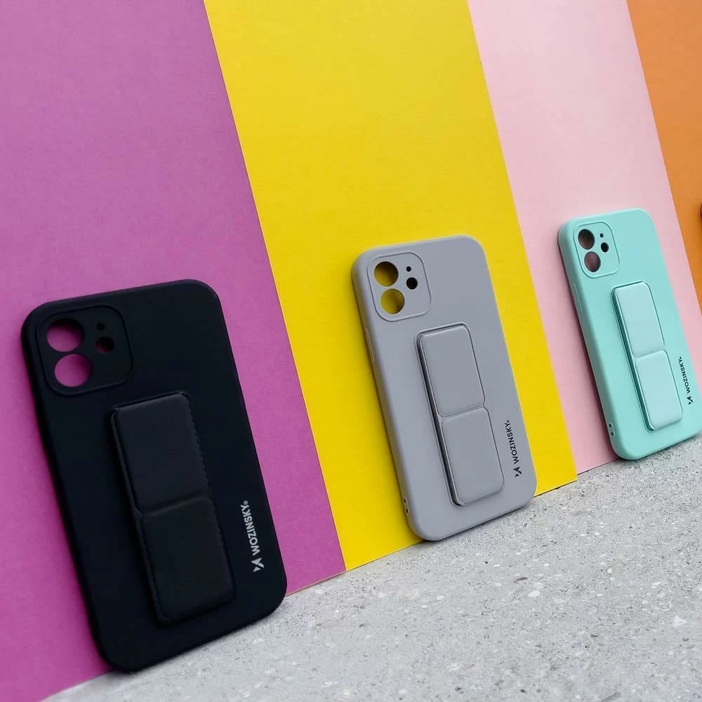 Mbështjellës Wozinsky Kickstand Case për iPhone 12 Pro Max, silikon, e gjelbër e errët