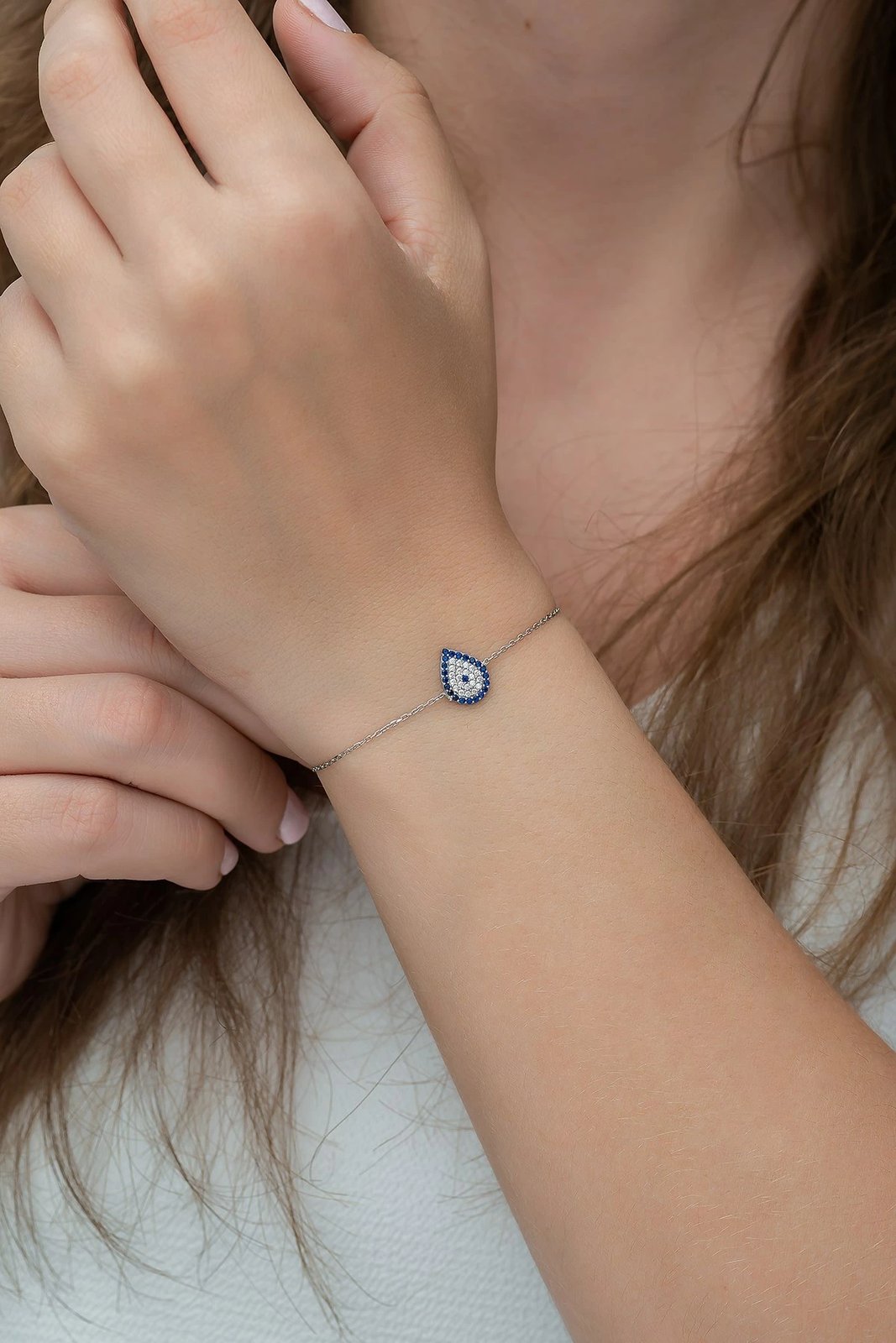 Byzylyk argjendi, Jumeon, TRDYL763, ngjyrë argjendi, blu e errët, e bardhë