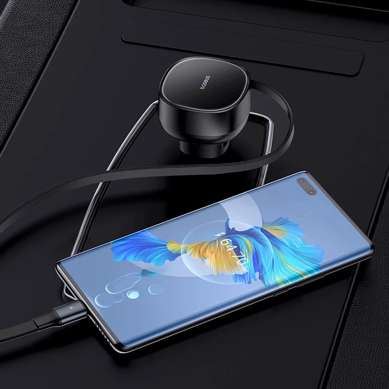 Karikues veture Baseus Enjoyment Pro, USB-C (femër/mashkull), 60W, i zi