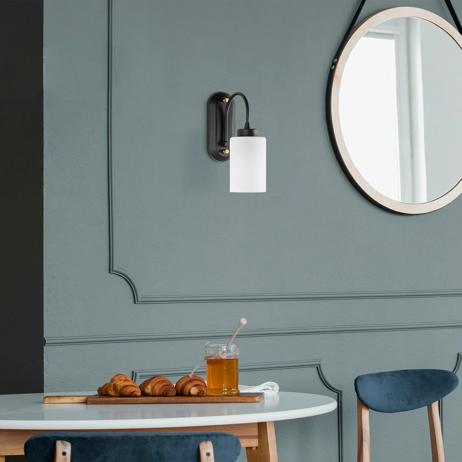 Llambë muri Opviq, Hemikilo - 13161, e zezë dhe e bardhë